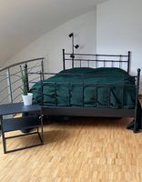 black metal bed frame - 160x200 cm