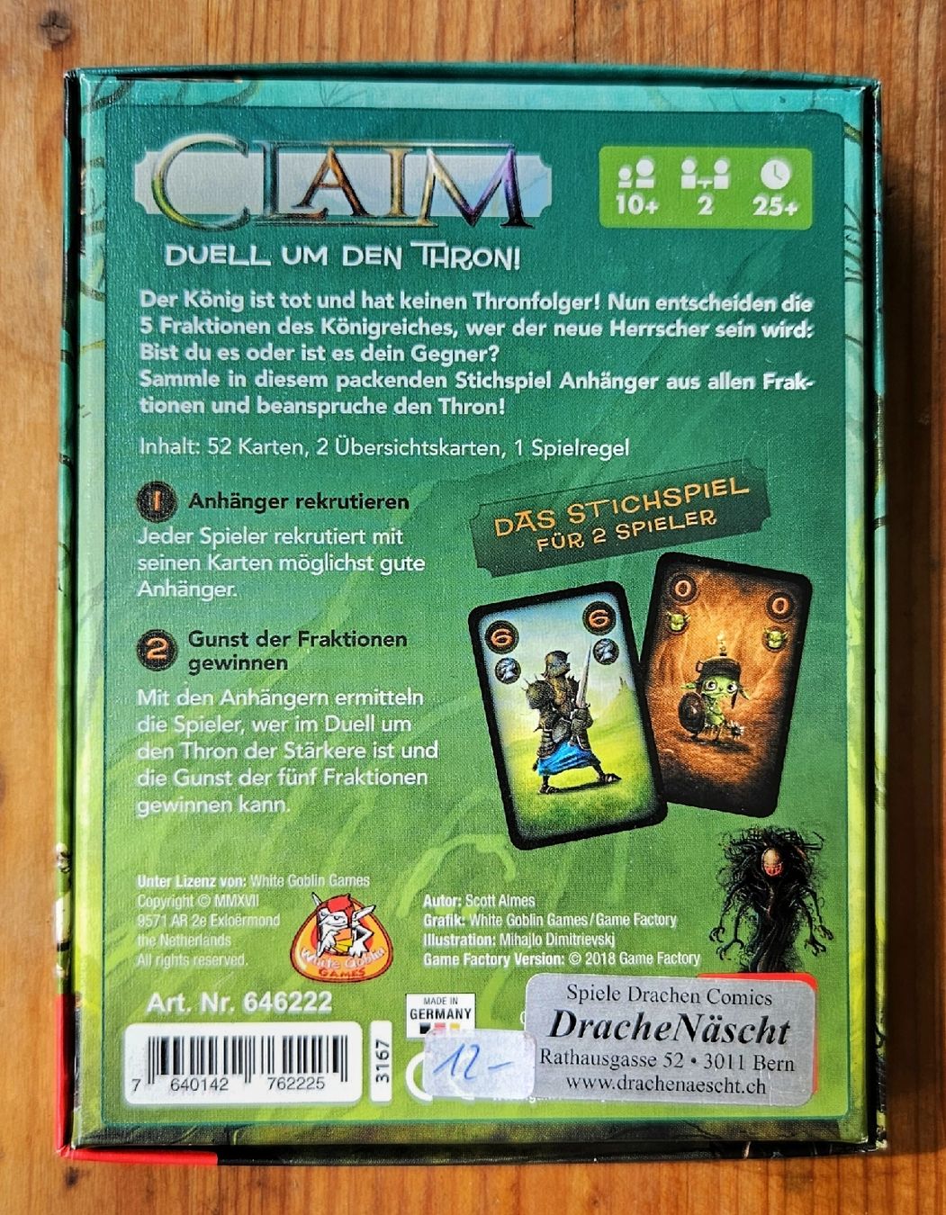 Spiele: CLAIM - Duell um den Thron! – Neu (gemäss Beschreibung) aus Köniz von Crispx 1