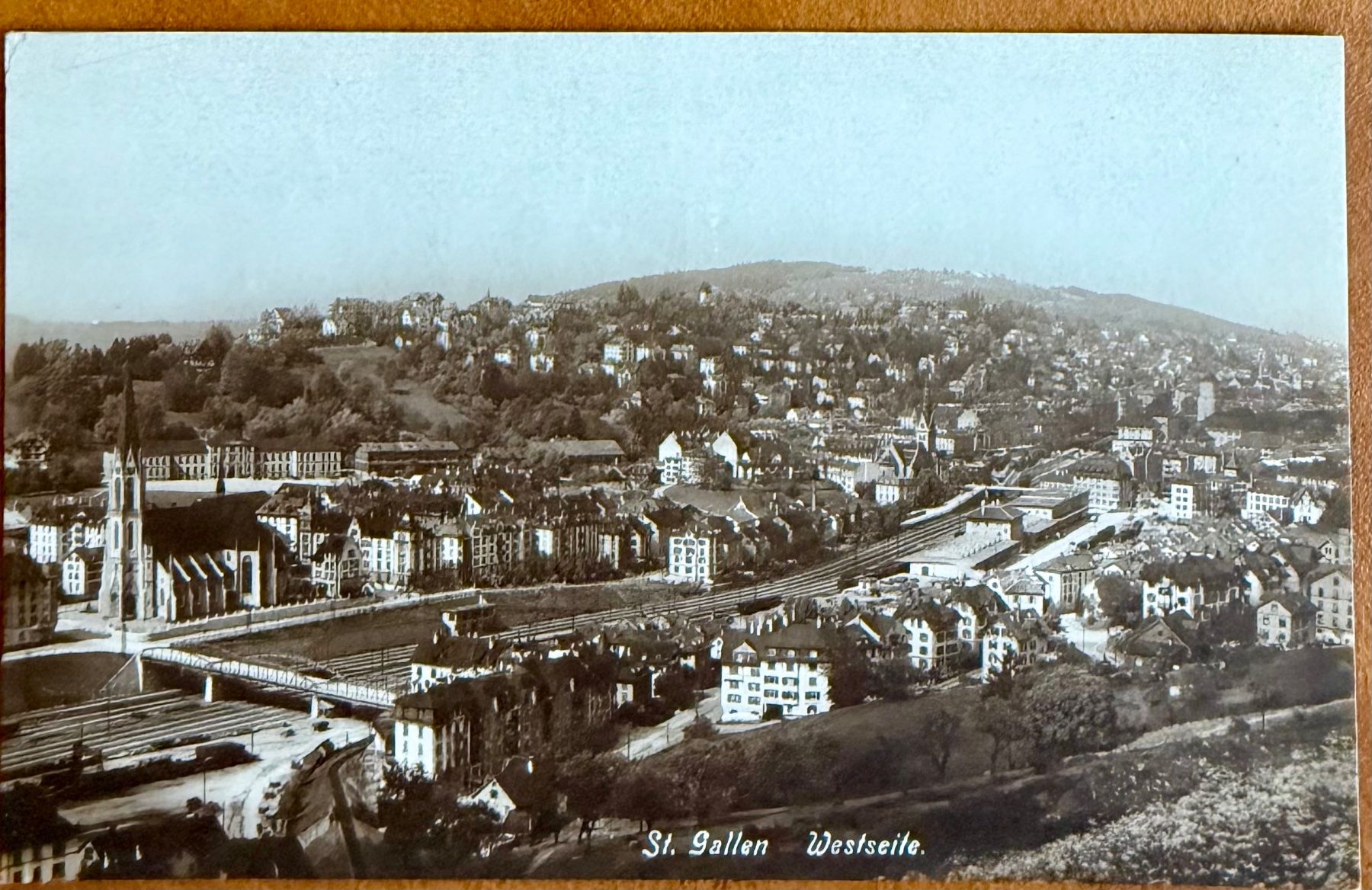 Ansichtskarten: AK: St. Gallen - Westseite – Gebraucht aus Lutry von Ediego