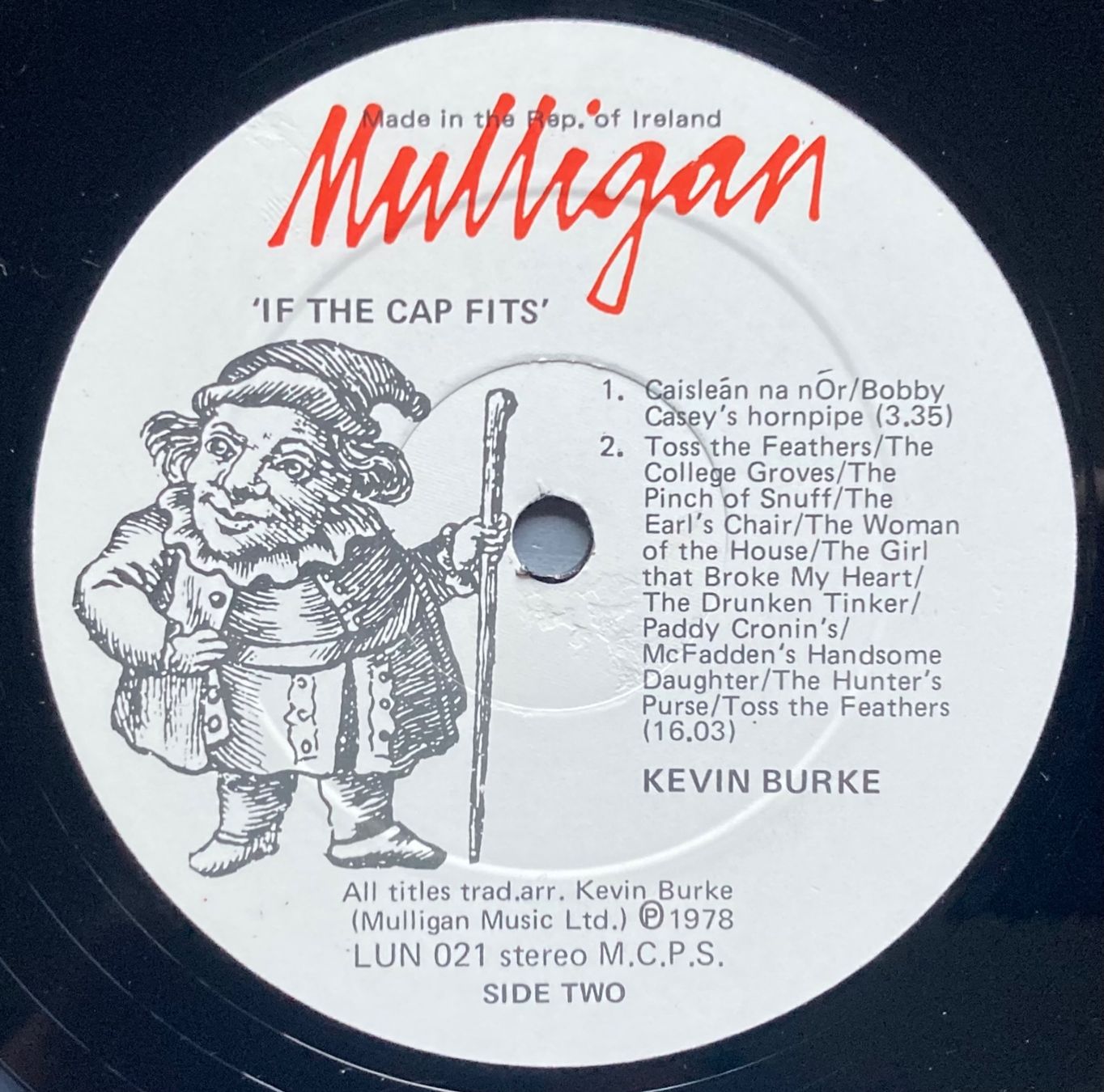 Schallplatten: KEVIN BURKE - IF THE CAP FITS... – Gebraucht aus Poliez-Pittet von Newtown-Records 2