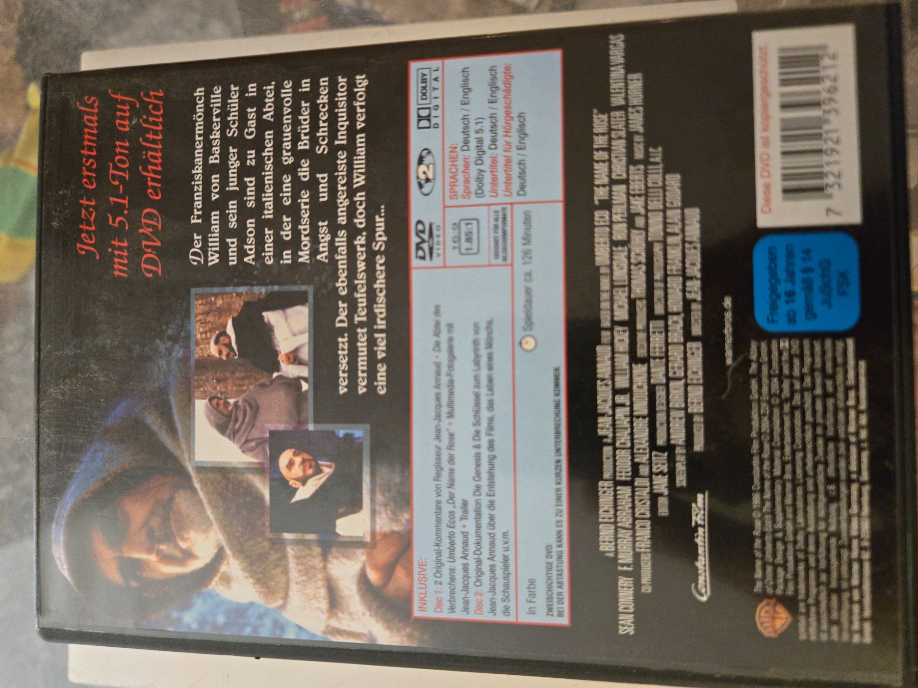 Tutti i DVDs: Der Name der Rose DVD – Usato da Bussigny venduto da Kfdlt 1