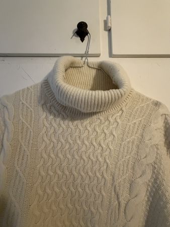 Maglione collo alto Gazza Rrini lana M beige