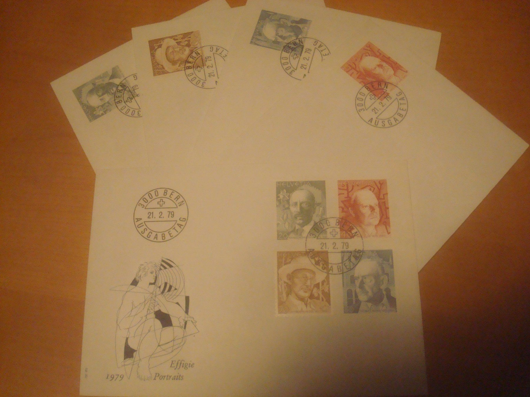 Tutti i francobolli: CH 1979 FDC Serie einzeln und 4er – Usato da Gordola venduto da Polentaefung 1