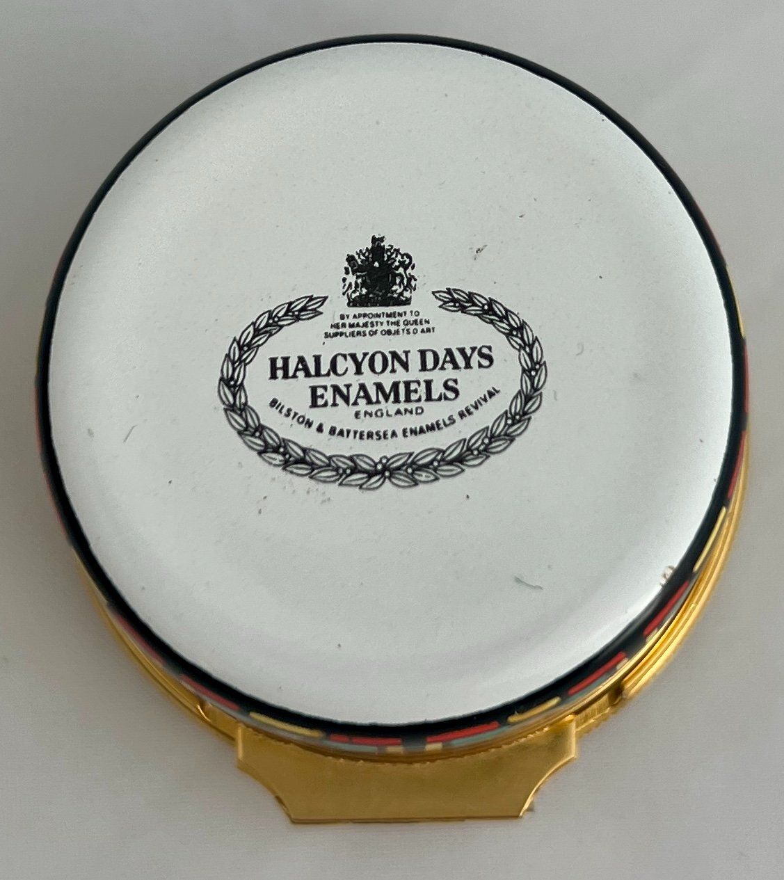Contenitori & Simili: Halcyon Days Enamels, handbemaltes Weihnachtsdöschen, 1989 – Usato da Zürich venduto da Drahtzug 4