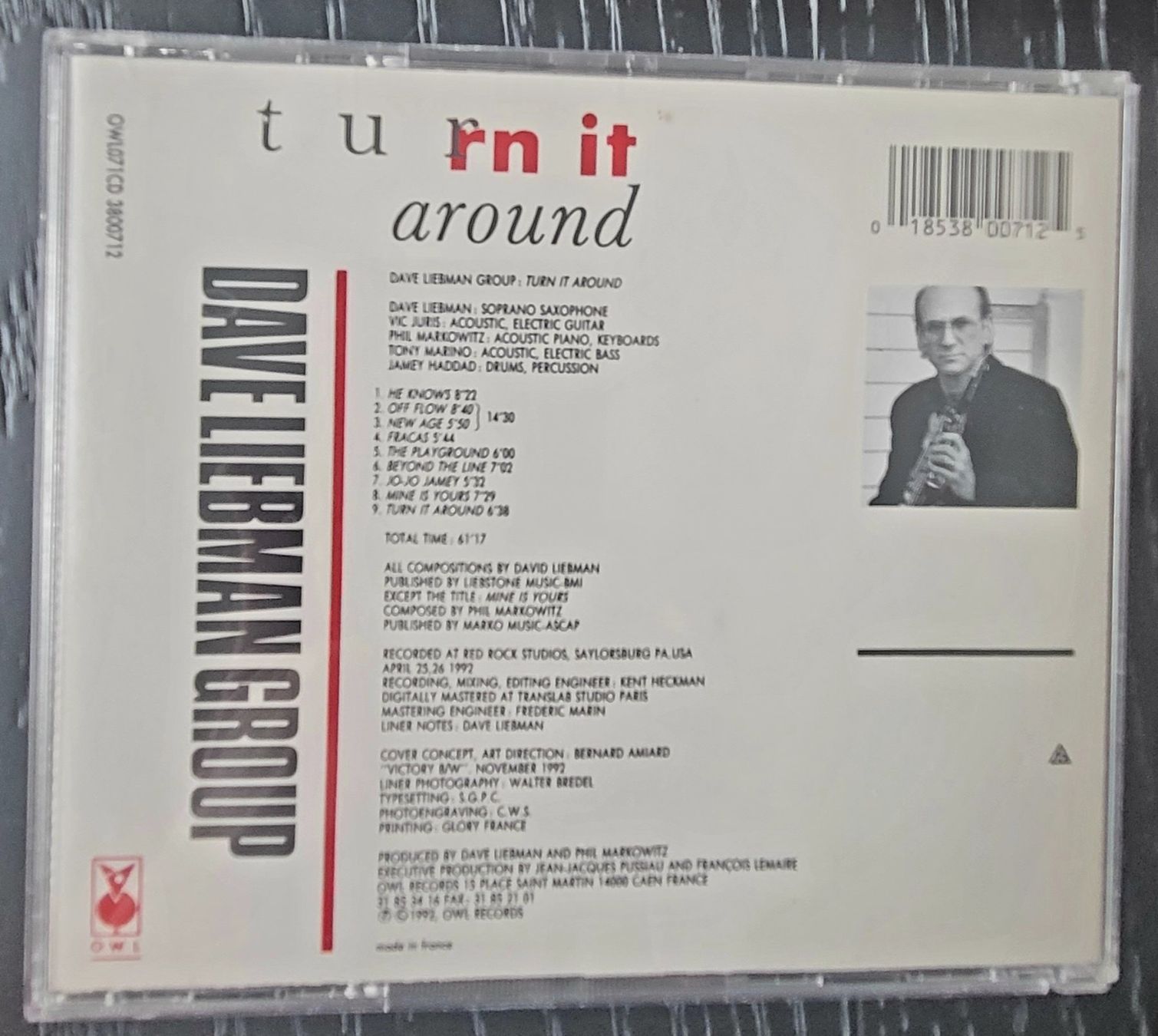 CDs: Dave Liebman Group – Turn It Around – Gebraucht aus Neuchâtel von wikit 1