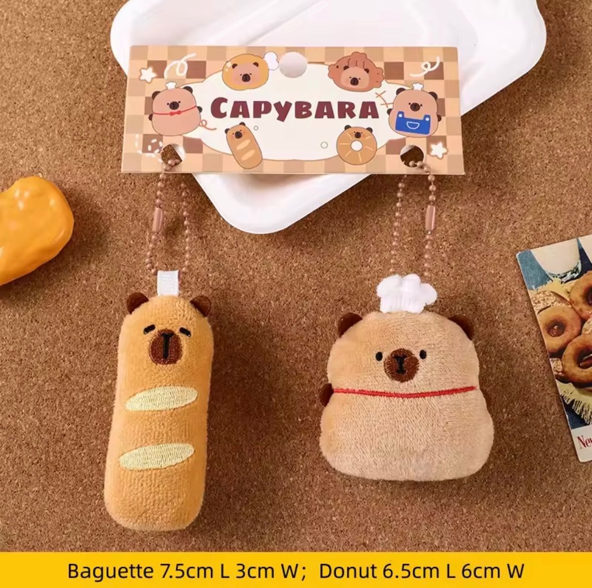 Portachiavi: 6 PCS  - Porte clé, capybara (no repeat) – Nuovo e nell'imballaggio originale da Collombey venduto da Cards07 3