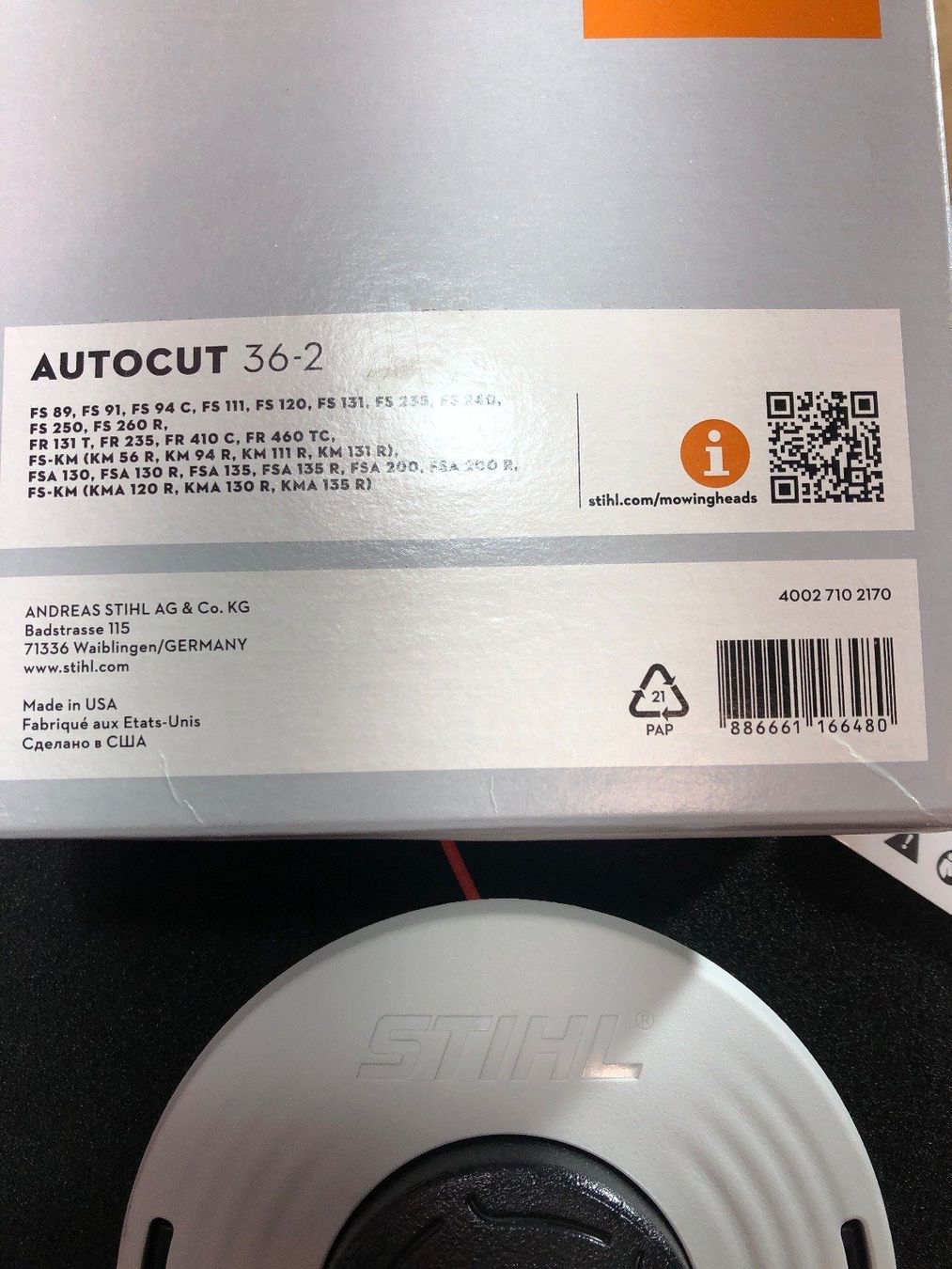 Stihl Tutte le macchine: Stihl AutoCut 36-2  Freischneider & Trimmer – Nuovo e nell'imballaggio originale da Reinach BL venduto da colmarer 3
