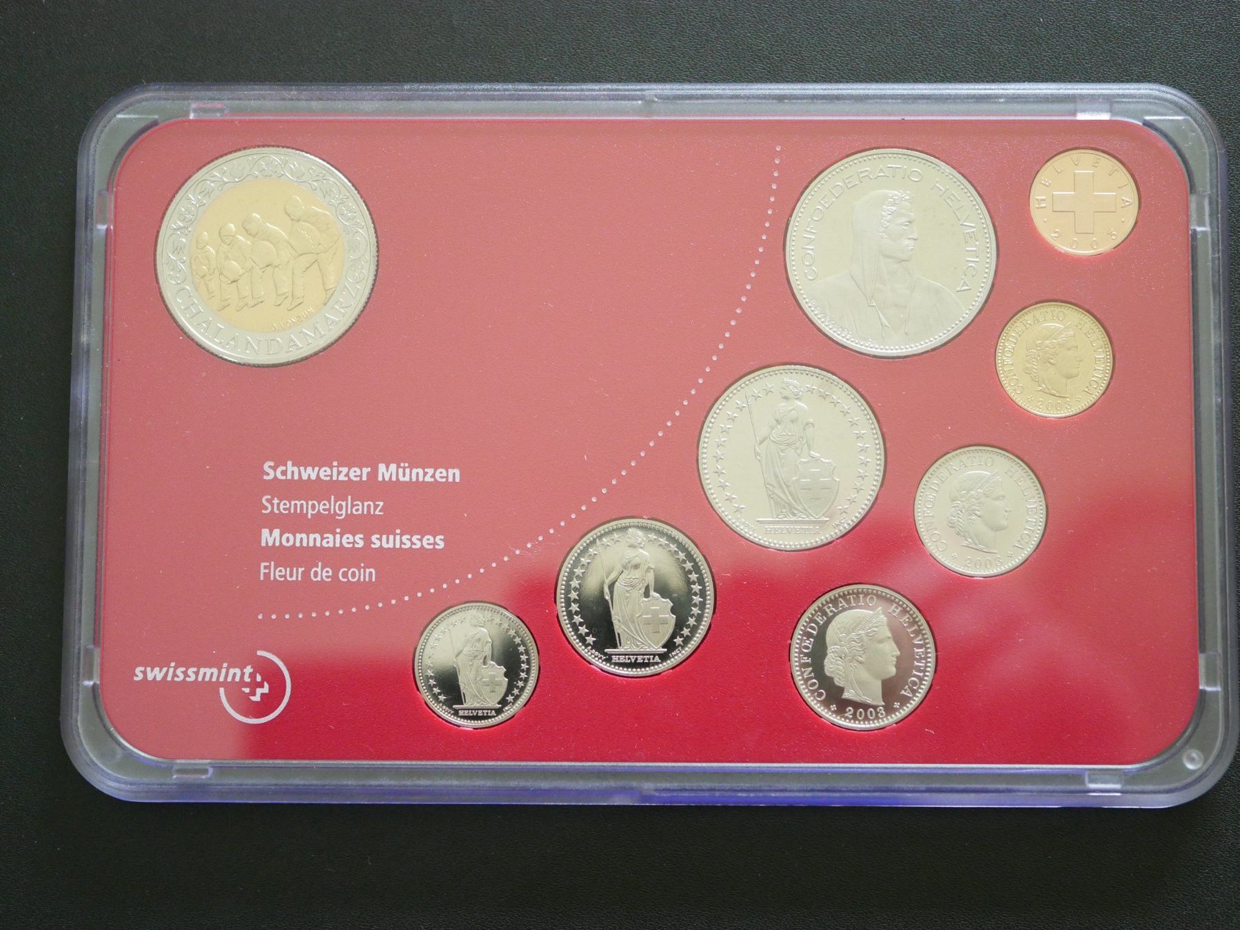 Tutti le monete: Münzsatz Chalandamarz 2003 stgl. ***TOP*** – Nuovo (secondo la descrizione) da Kreuzlingen venduto da Samson01 1