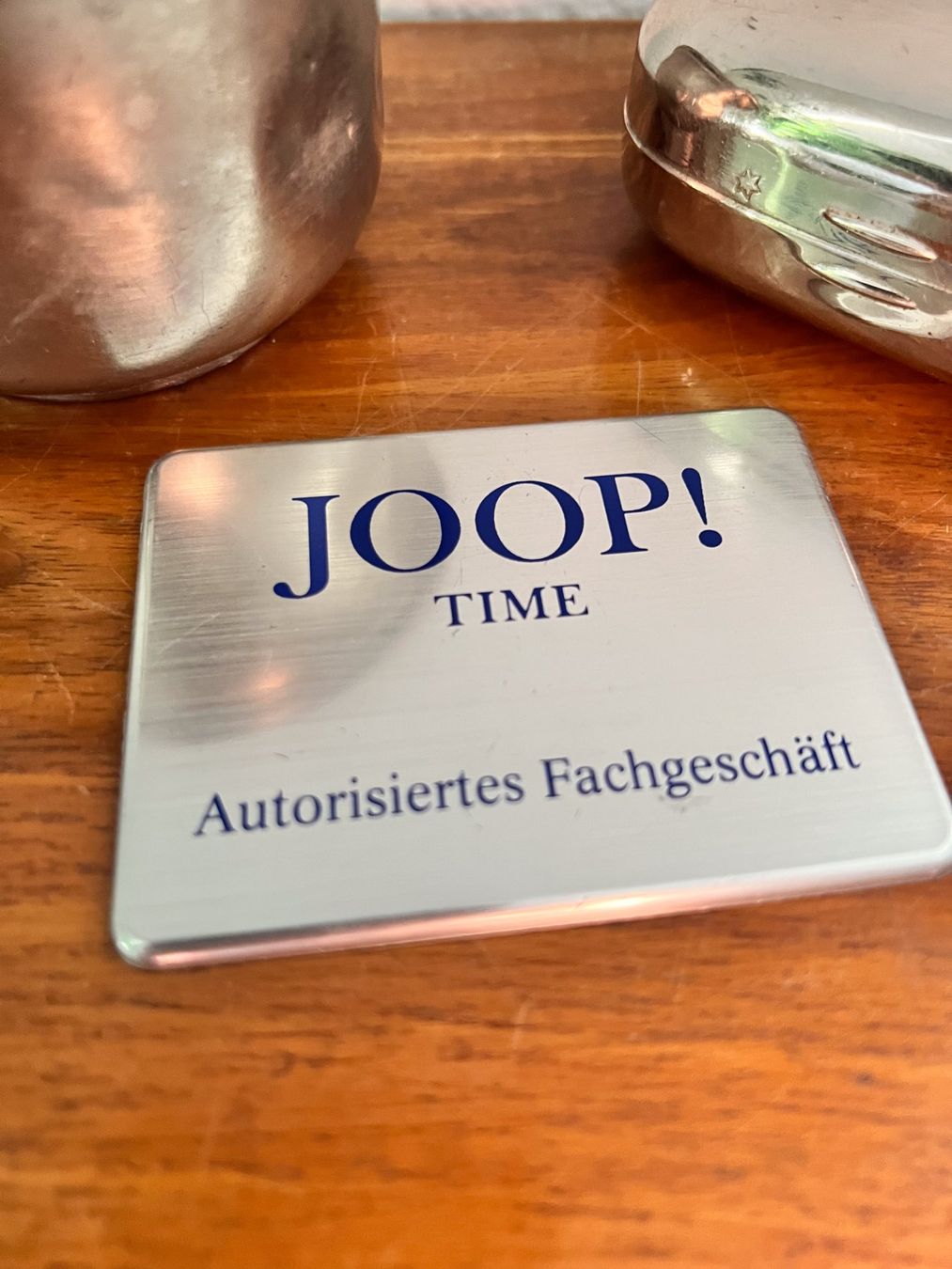 Insegne: JOOP! TIME Set: Rasier-Schale & Dose Silber-Look – Usato da Neuhausen venduto da rraayy 2