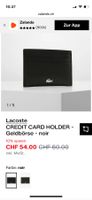 Lacoste Kartenetui - schwarz noir neu