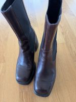 Vagabond Stiefel braun, Lederschuhe mit Blockabsatz Gr. 38