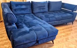 Grosses Ecksofa/Schlafsofa mit Doppelbett /Stauraum 