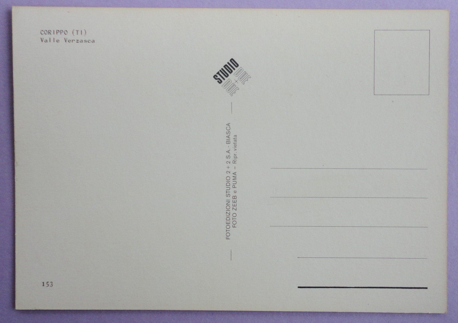 Cartoline postali: Corippo, Valle Verzasca – Usato da Fétigny venduto da Billy2miny 1