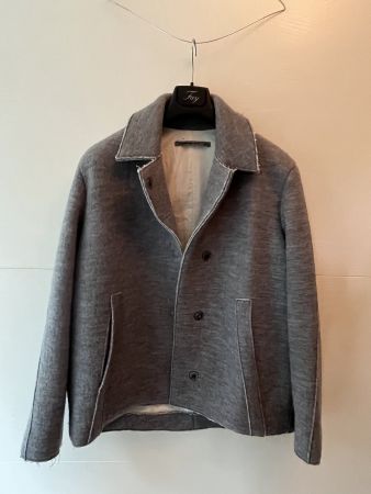 TRANSIT Wolljacke grau Made in Italy