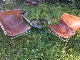 Bauhaus Ledersessel von Jox Interni 70er Jahre