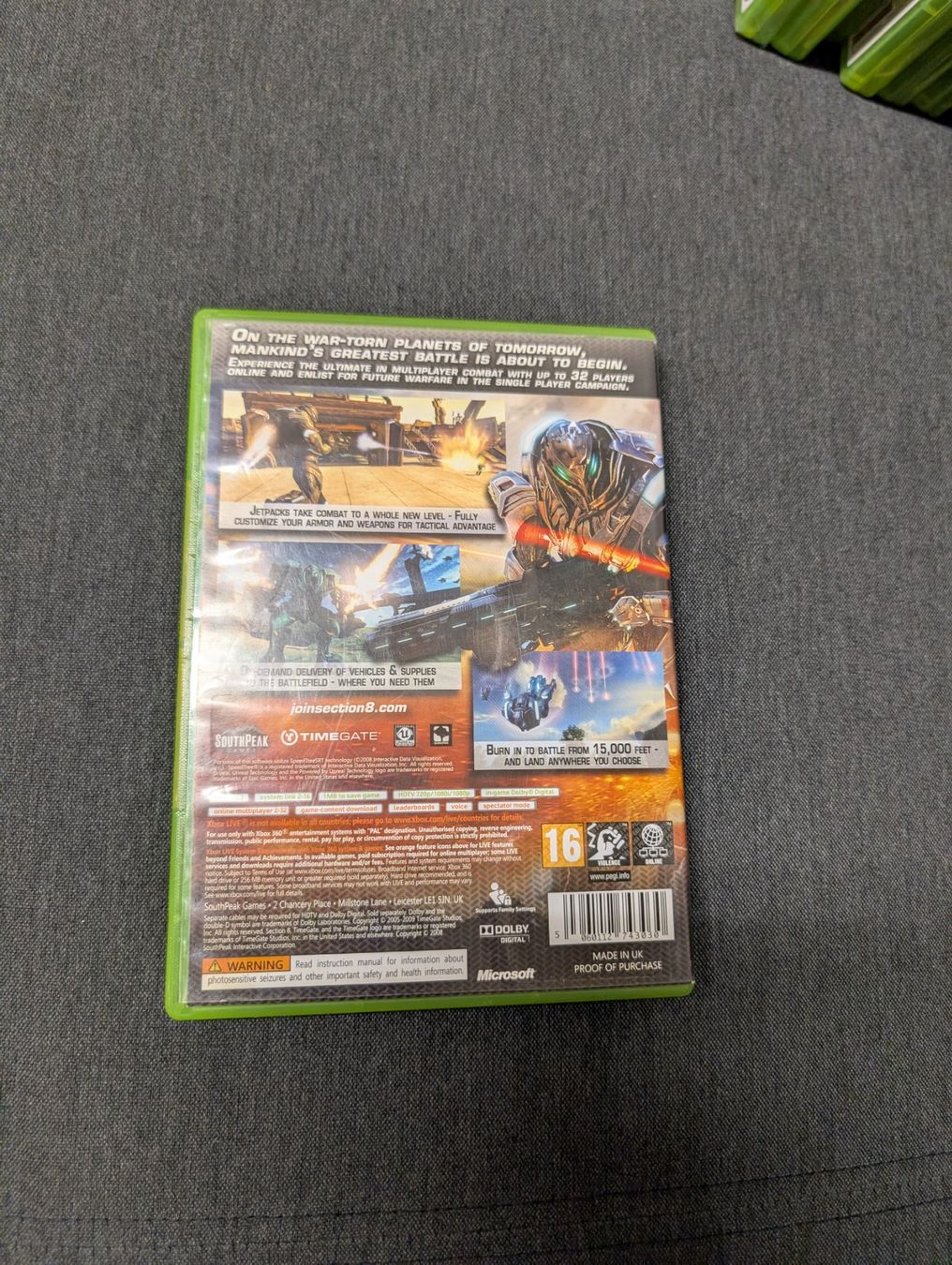 Spiele: Section 8 Microsoft Xbox 360 – Gebraucht aus Giubiasco von Ticinerd 1