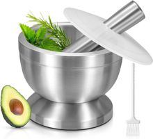 Mörser Stössel 250ml Klein Edelstahl Lebensmittelecht Pestle