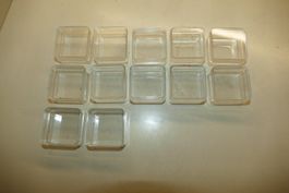12xPlastikbox mit Deckel zum aufbewahren von Kleinteilen