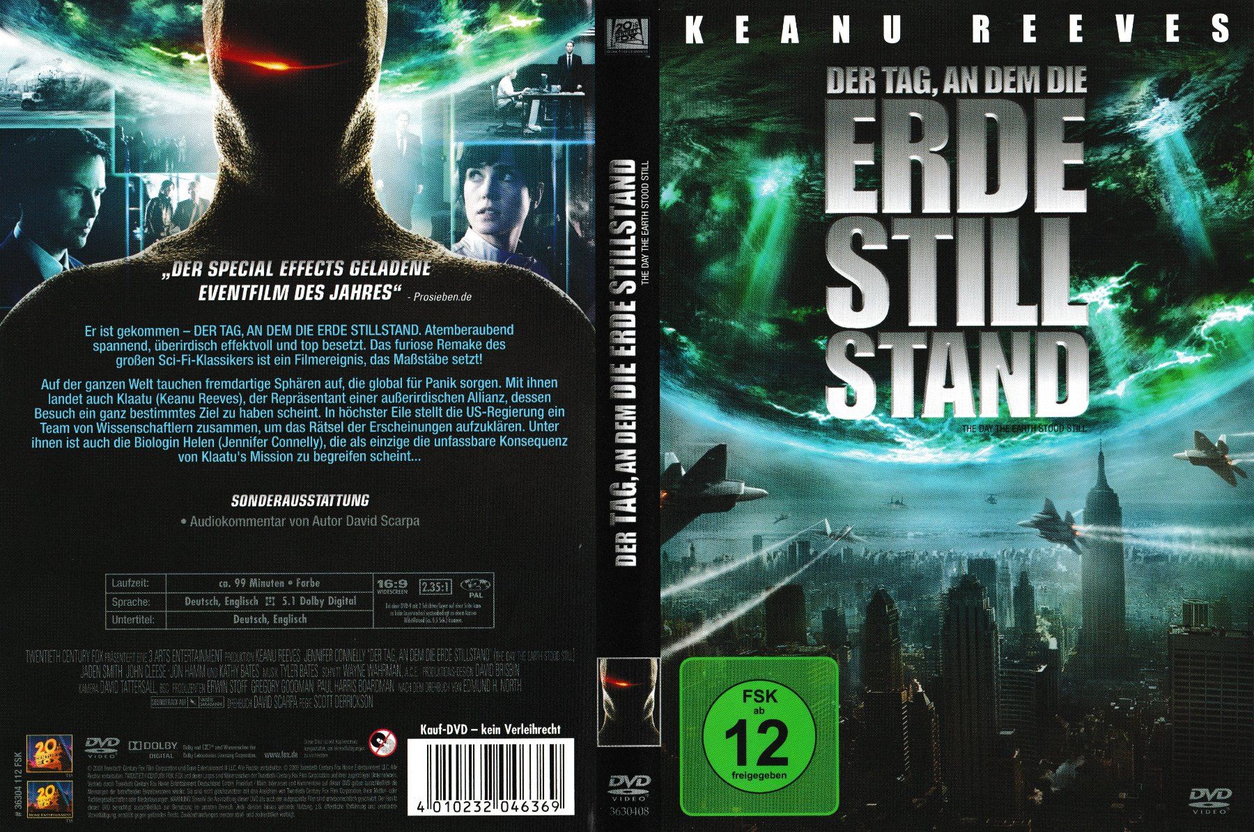 Tutti i DVDs: DVD - Der Tag, an dem die Erde stillstand – Usato da Langnau am Albis venduto da MediaRescuerKeLoX
