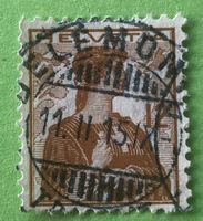  Nr.121  Brustbild der Helvetia mit Schwert GESTEMPELT    