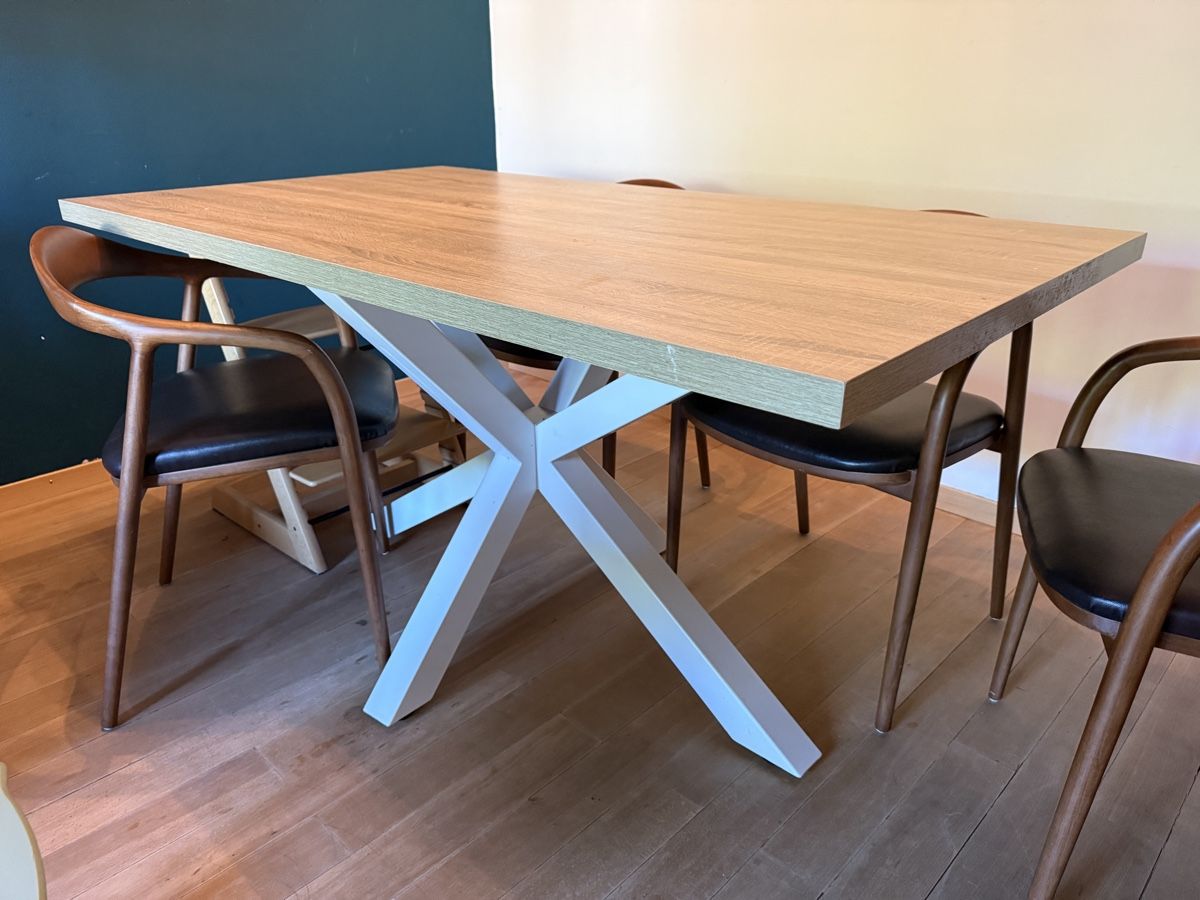 Tavoli: Dining table metal and wood – Usato da Cham venduto da ver_ddy7
