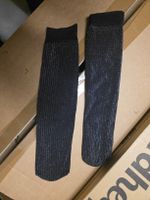 Glitzer  Knie socken, schwarz, neu, Grösse 35-38