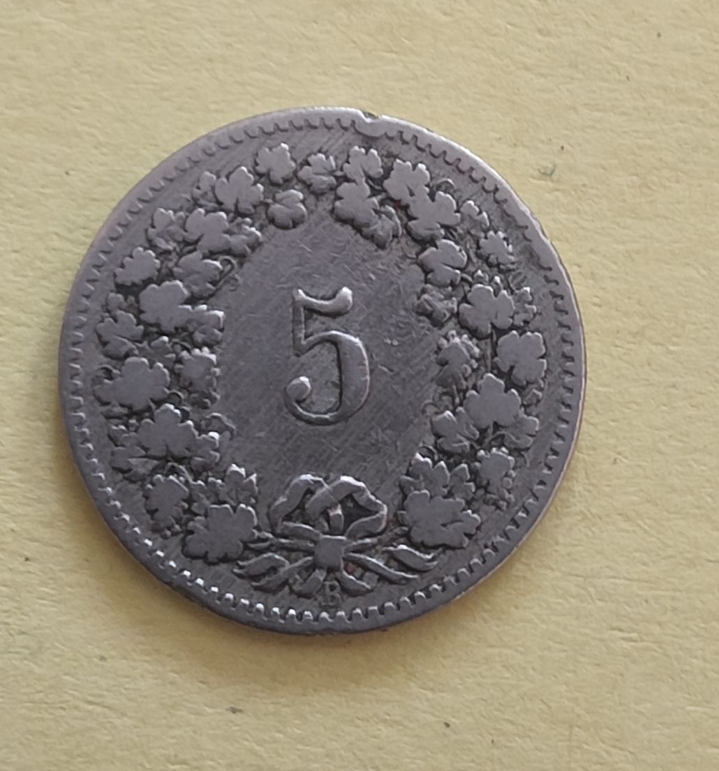 Tutti le monete: 5 Rappen 1888 – Usato da chur venduto da Hmars 1