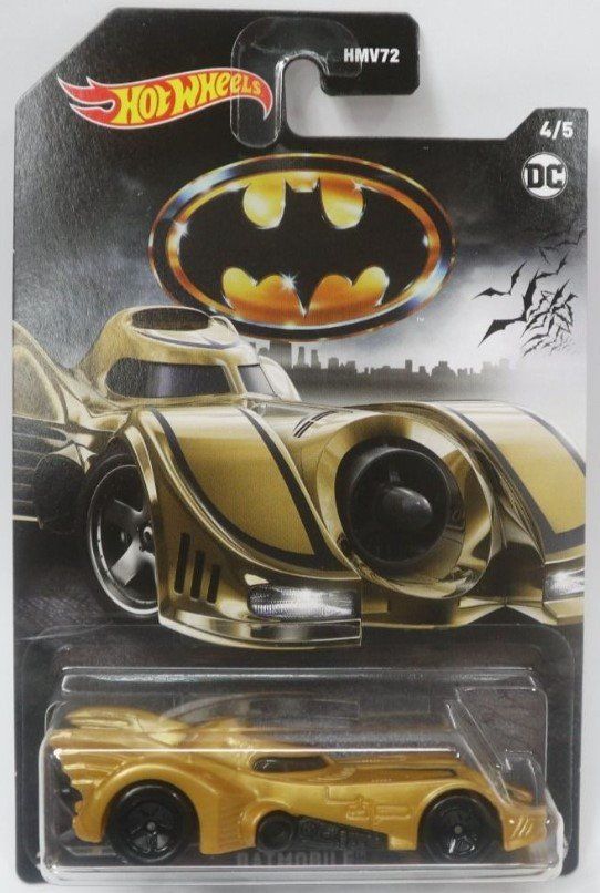 Hot Wheels Modellini d'auto: Hot Wheels Batmobile Batman Batmobil Gold 1989 – Nuovo e nell'imballaggio originale da Eschenbach SG venduto da Astalavista