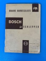 Handelsliste  Bosch  Schlepper  1962 , Oldtimer