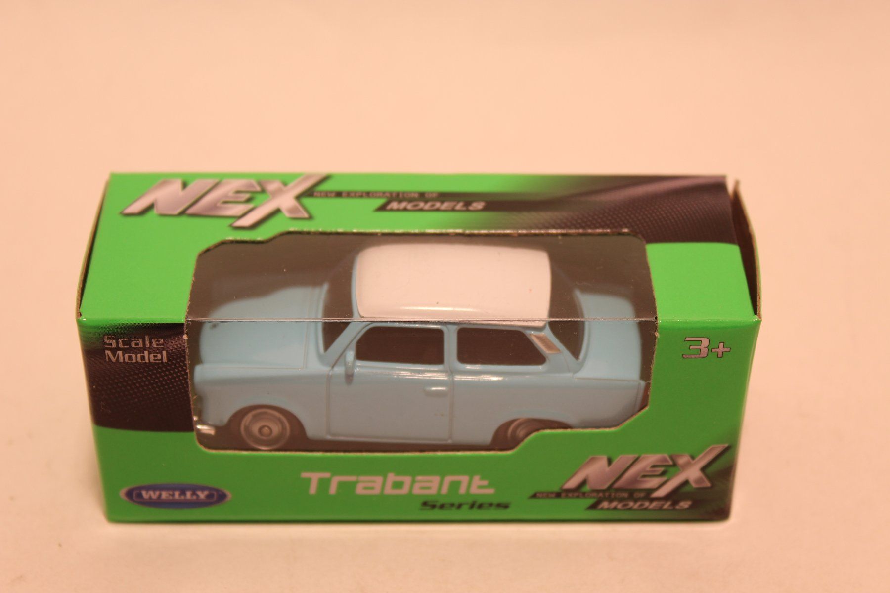 Modellini d'auto: Trabant 601, hellblau mit weissem Dach – Nuovo e nell'imballaggio originale da Fehraltorf venduto da haefens 8