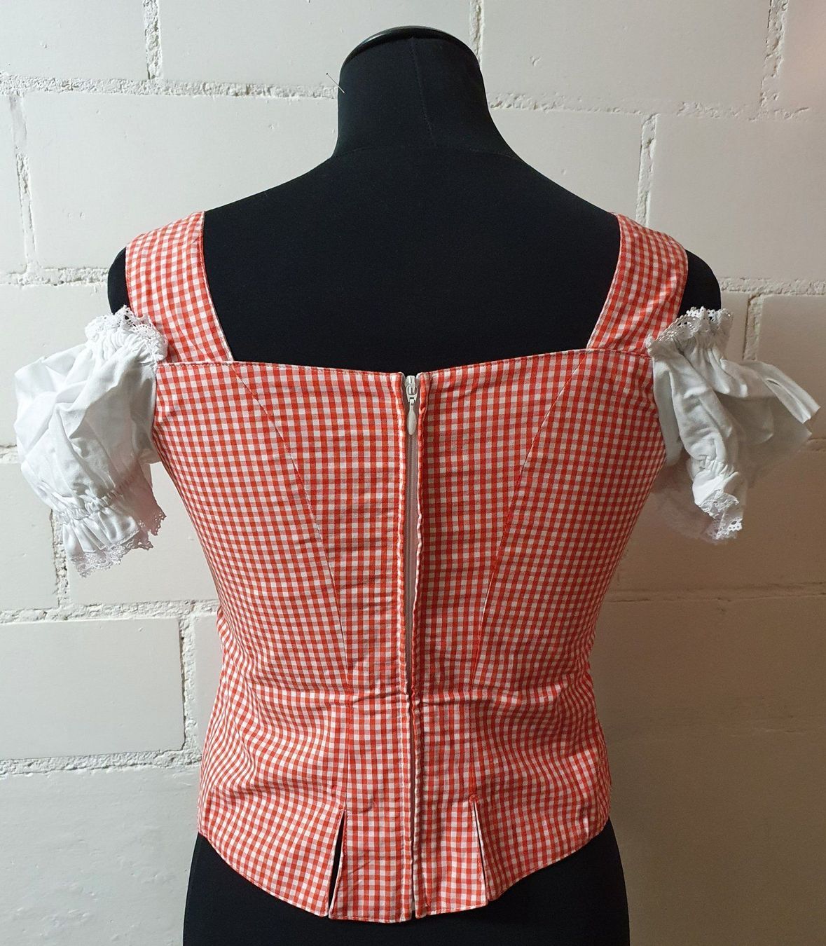Camicette: Neu: "Hammerschmid" /Mieder/ Gr. 34 /Baumwolle/ rot-orange – Nuovo (secondo la descrizione) da Muri AG venduto da Edlerweiss 2