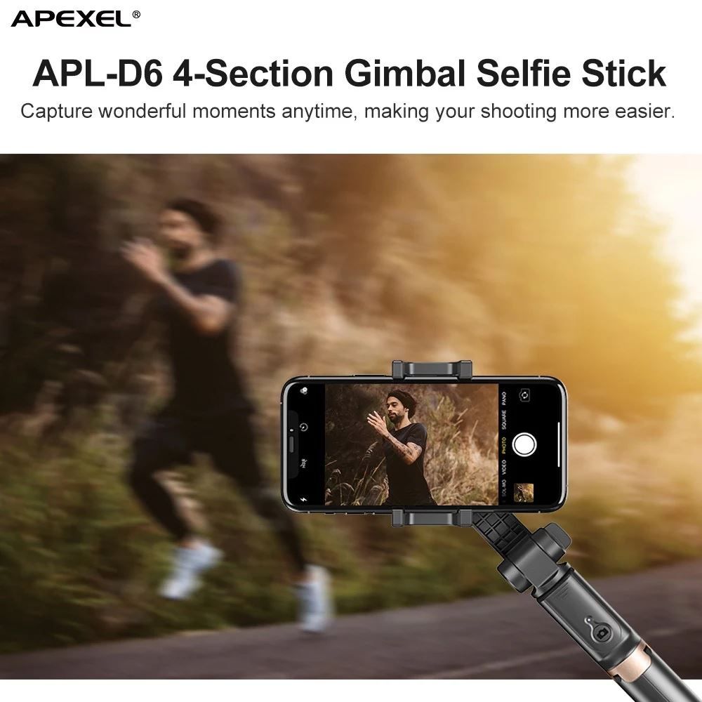 Action Cam: APEXEL APL-D6 einachsiger kardanischer – Nuovo e nell'imballaggio originale da Malans GR venduto da BUYBEST-Schweiz 7