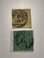 Württemberg 1851, 3 + 6 Kreuzer