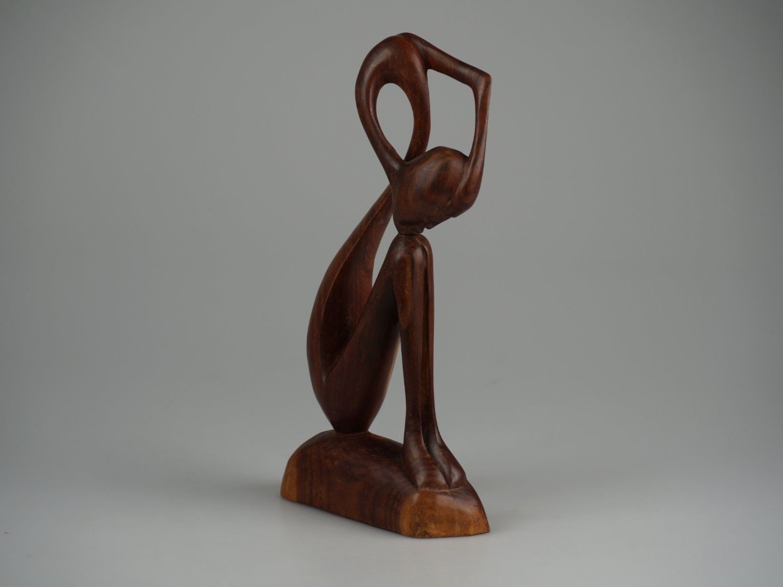 Sculture & Statue: Abstrakte "Denkers" Holzskulptur 14" – Usato da Rüti ZH venduto da Restwert_Rueti_ZH