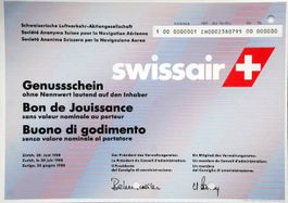 Swissair Schweiz. Luftverkehr-AG, Zürich - 1988