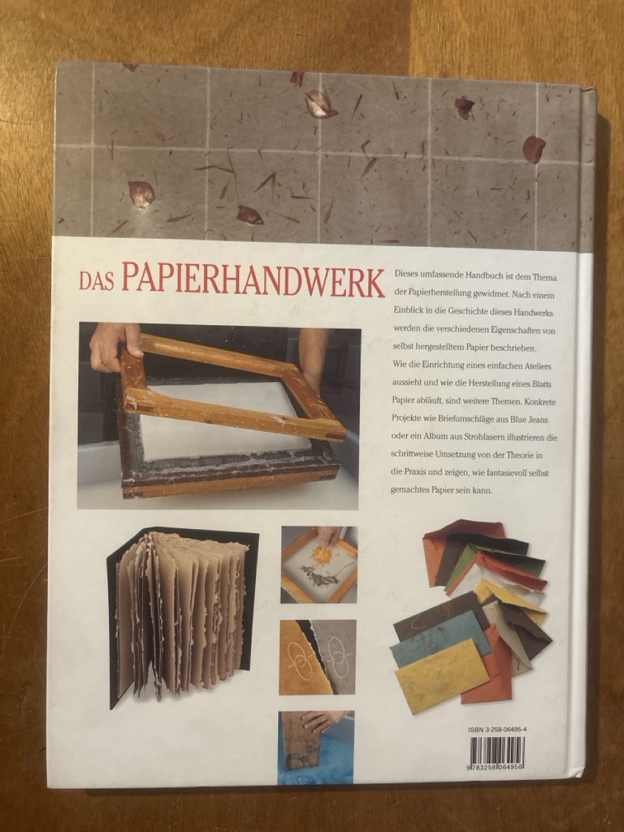 Libri: Das Papierhandwerk: Tradition, Techniken, Projekte – Usato da Zürich venduto da WWehrle 3