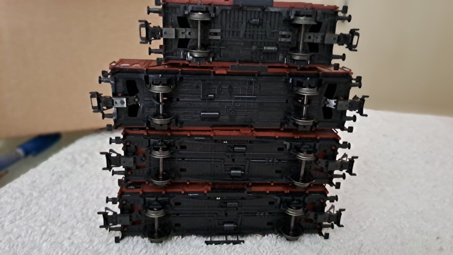 Märklin Modellini di ferrovie: ärklin 8 Güterwagen H0 WS/38 – Usato da Winterthur venduto da Riebeli333 7