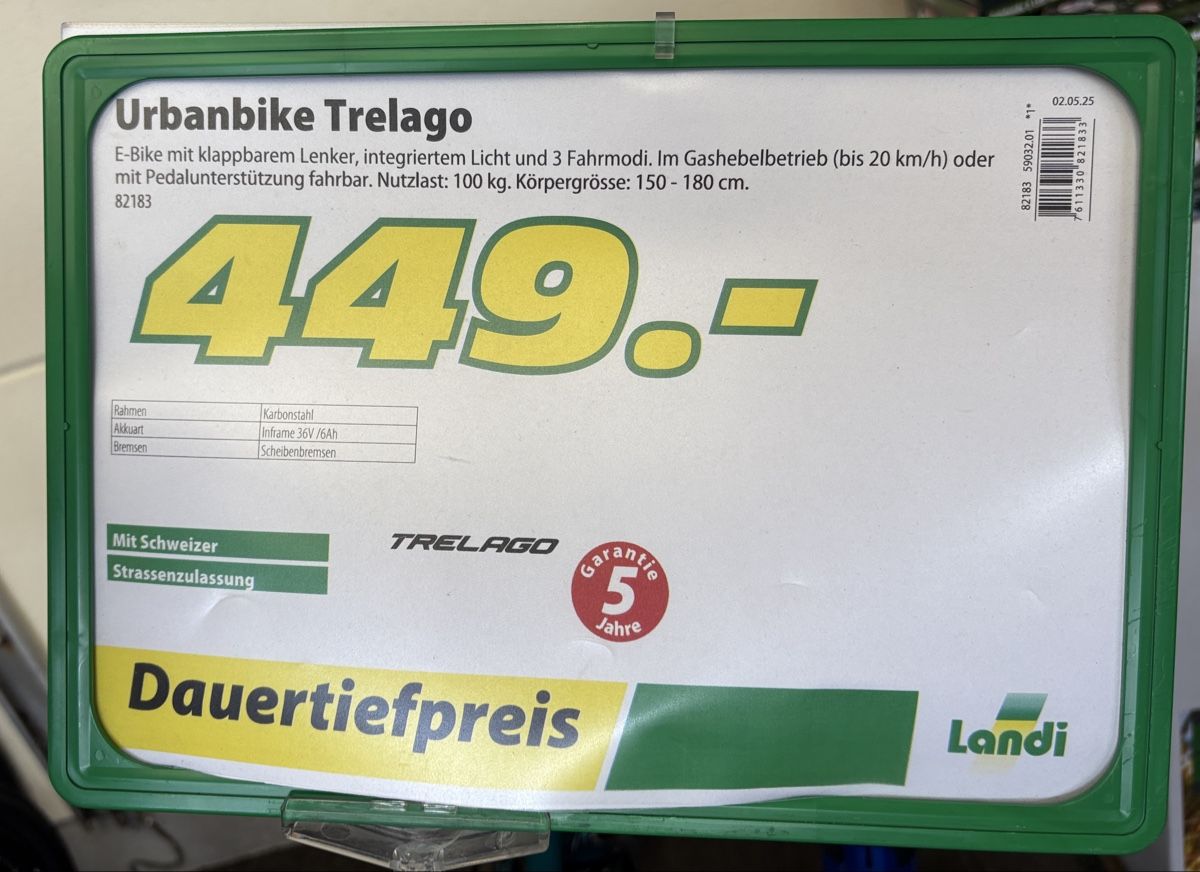 Trelago Velos: E Bike Mini, Neu! Mit Garantie – Neu (gemäss Beschreibung) aus Hausen am Albis von Seebueb7 2