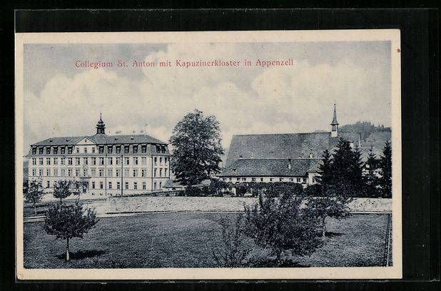 Cartoline postali: Appenzell, Collegium St. Anton mit Kapuz – Usato da Berlin venduto da bartko-reher
