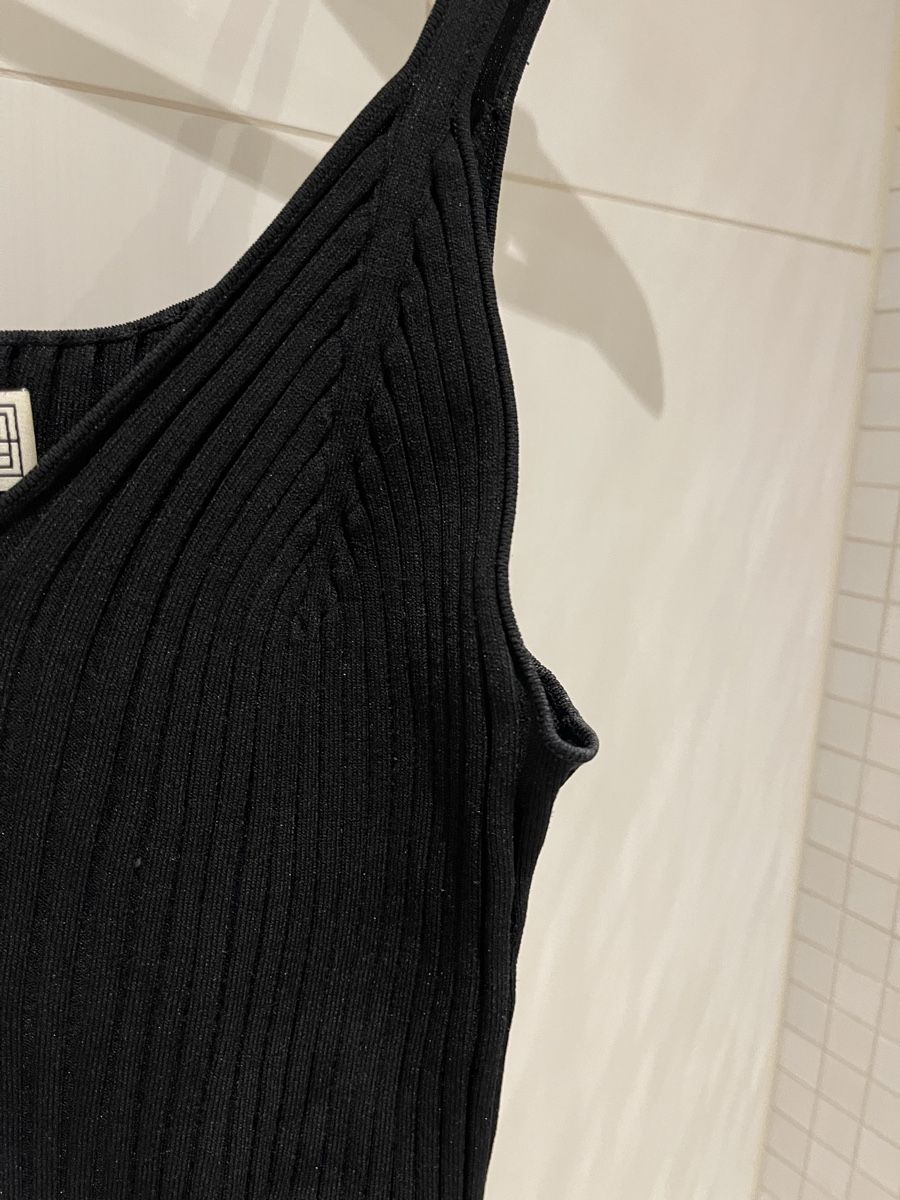 Totême Top: Schwarzes Rippstrick Top TOTEME – Usato da Mauren venduto da toppiloppi 2