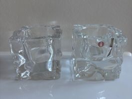 Iittala Finnland Eisglas Teelichthalter 2er Set Winter