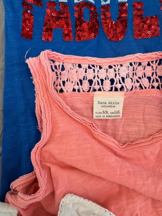 Lotti & Set di vestiti: 14 Mädchen T-Shirts (Zara, GAP, HM) SZ 5-6, Gr. 116/122 – Usato da Zürich venduto da kitvonharbs 2