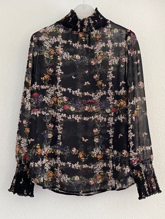 Damen Bluse mit Blumenmuster - Größe S