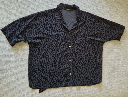 Niederberger Bluse 54/56 animal semi-transparent ABH.in 9620