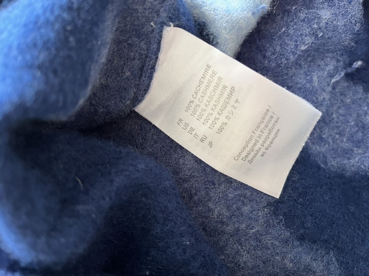 Pullover & Sweatshirts: Estheme Cachemire Pullover blau Camo Muster Grösse S – Gebraucht aus Lausanne von Danash 4
