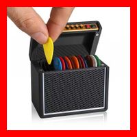 Plektrum Box Aufbewahrung E-Gitarre Verstärker Musik Metall