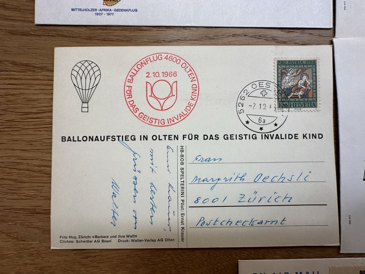 Alle Briefmarken: Schweiz - 30x Flugpost schönes Lot – Gebraucht aus Schmitten / FR von Samsara169 6