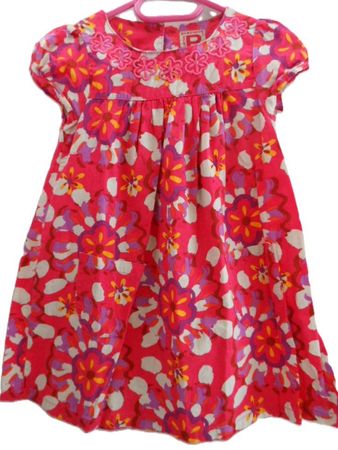 ca. Gr. 98 BENSIMON Sommerkleid knallige Farben magenta-pink