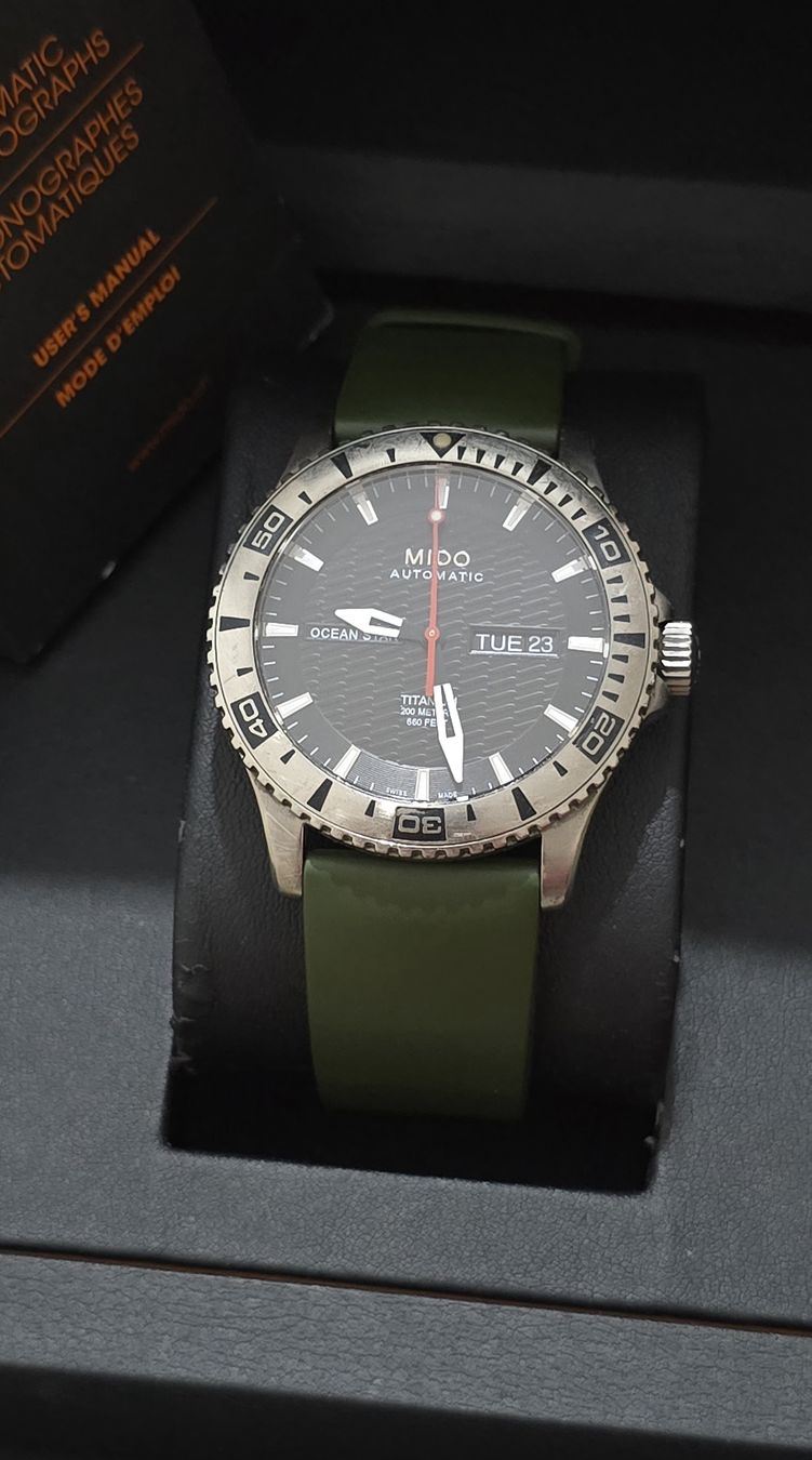 Mido Orologi: Mido Ocean Star Captain IV TITANIUM Automatic – Usato da Les Acacias venduto da watinjo