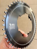 Kettenblatt Wolf Tooth 107BCD 50T Aero Drop-Stop B schwarz